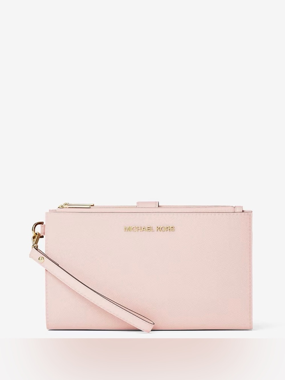 Michael Kors Jet Set Large Leather Smartphone Wristlet Wallet